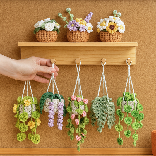 8 Plant Pots - Crochet Pattern Bundle